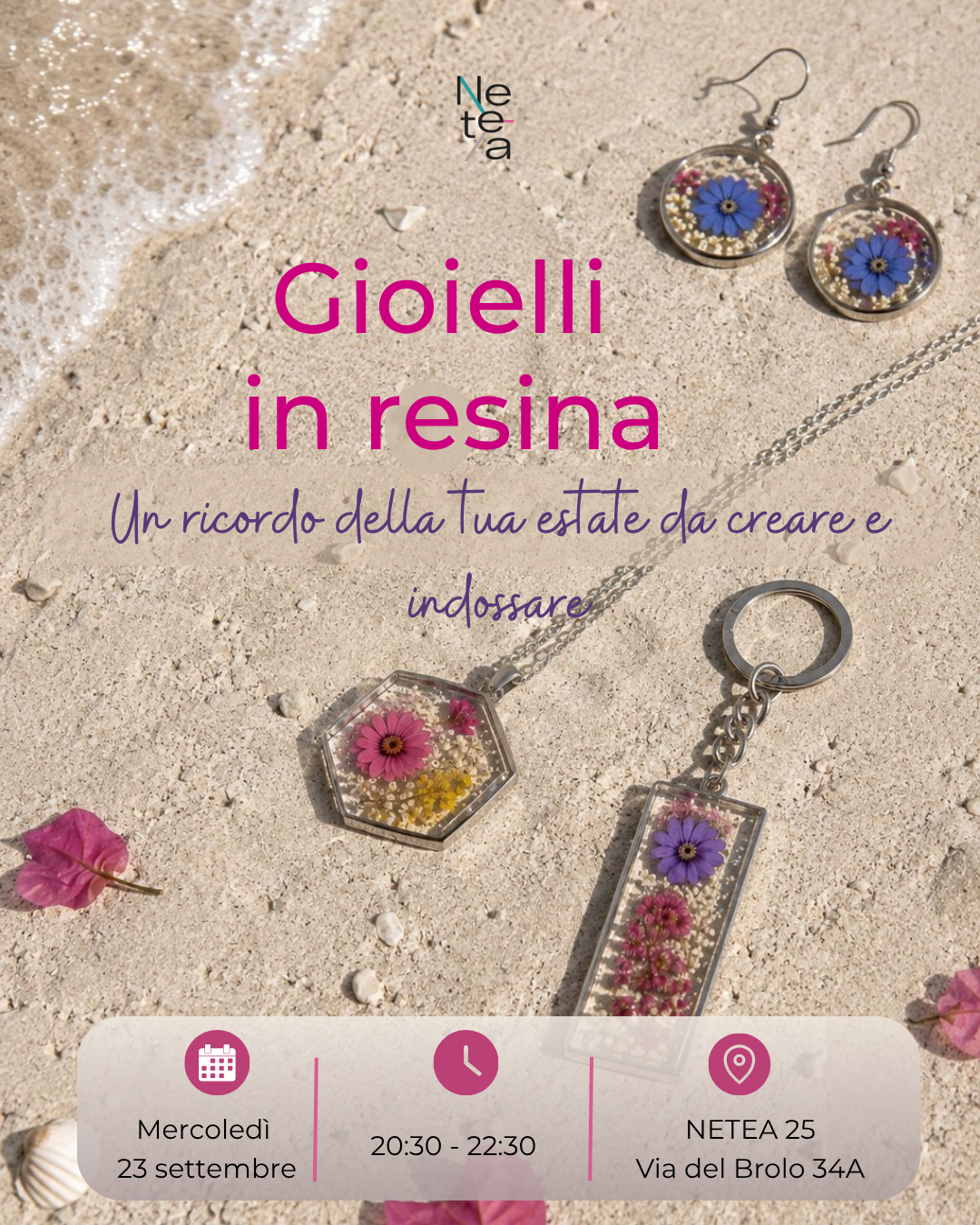 GIOIELLI IN RESINA- settembre