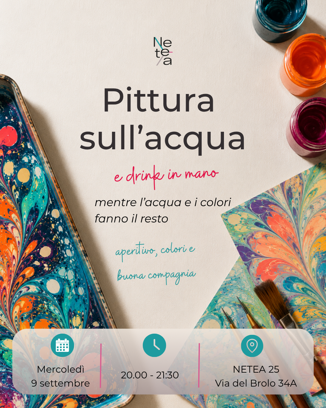 PITTURA SULL'ACQUA CON LA TECNICA EBRU