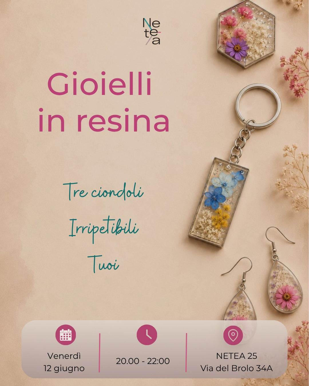 GIOIELLI IN RESINA Giugno