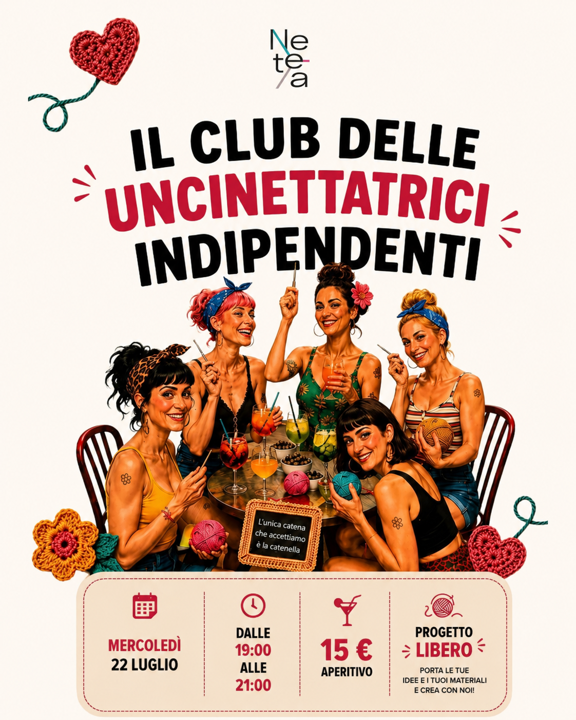 Club delle uncinettatrici indipendenti luglio