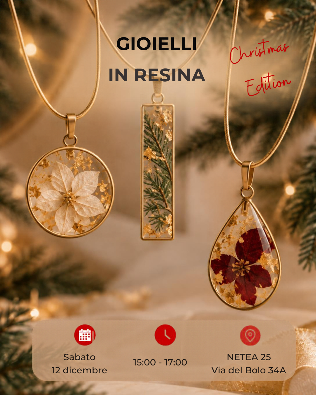 GIOIELLI IN RESINA CHRISTMAS EDITION