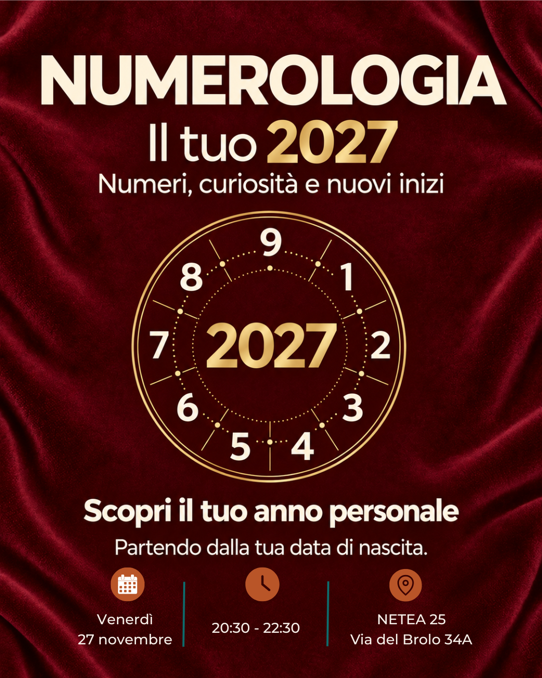 NUMEROLOGIA - I TUOI NUMERI DEL 2027