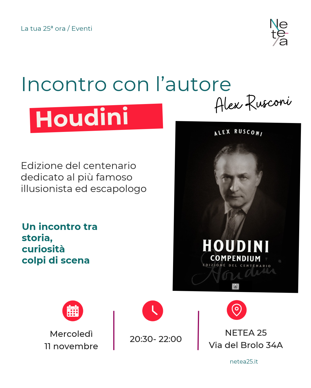 INCONTRO CON L'AUTORE: ALESSANDRO RUSCONI - HOUDINI COMPENDIUM