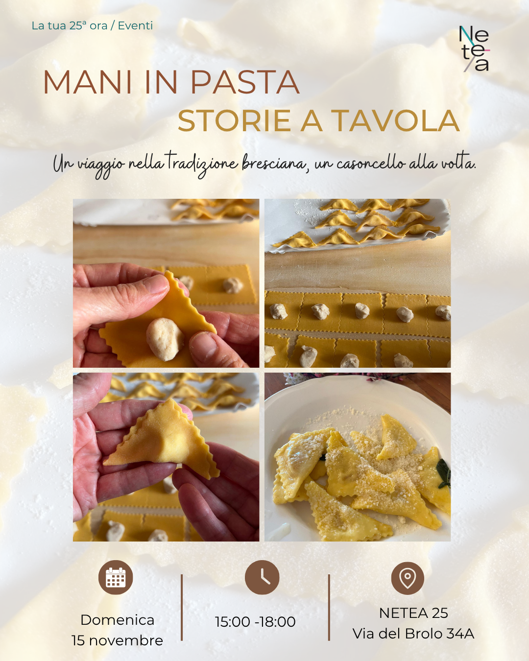 CASONCELLO LAB: MANI IN PASTA, STORIE A TAVOLA