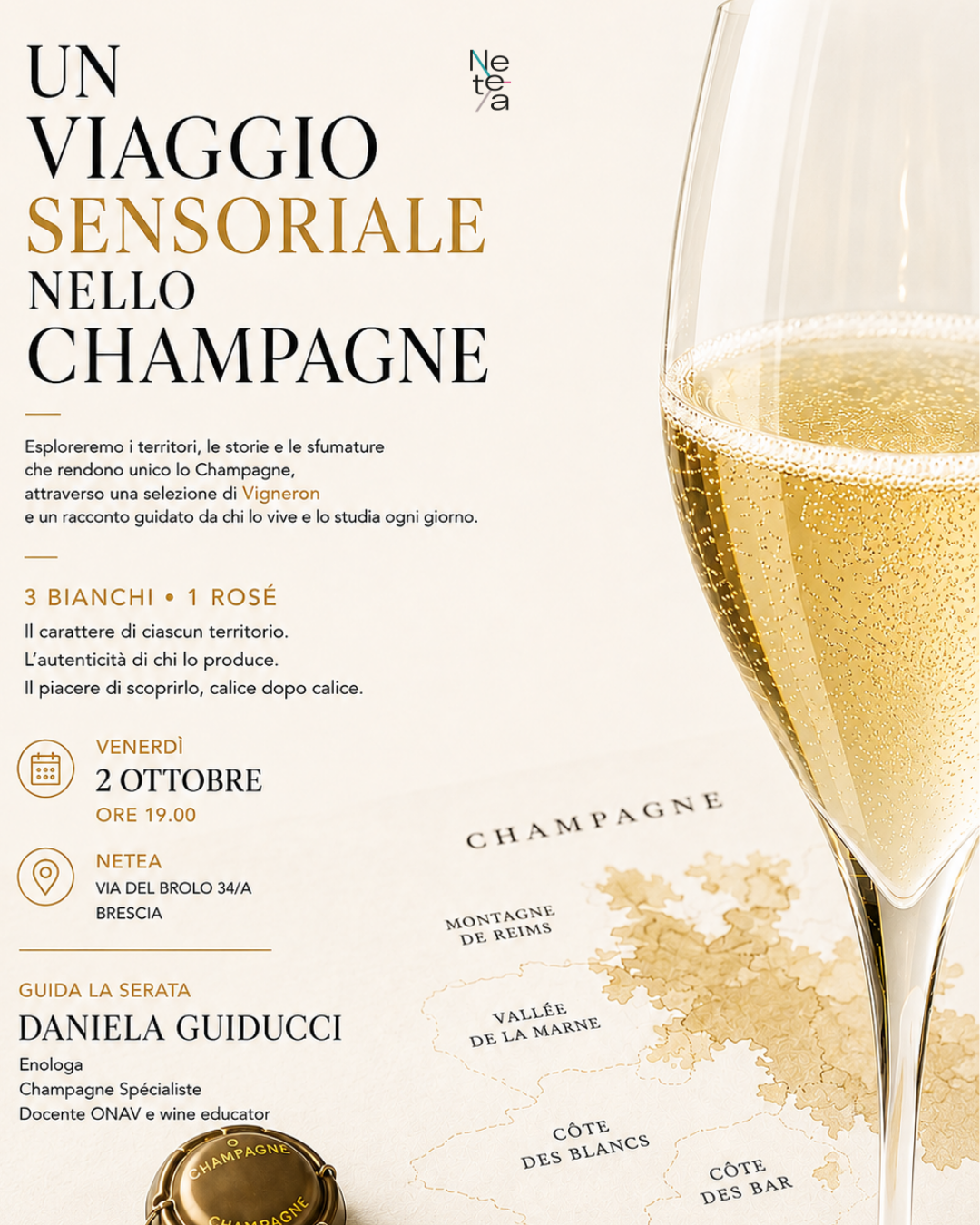 DEGUSTAZIONE CHAMPAGNE - VIAGGIO SENSORIALE