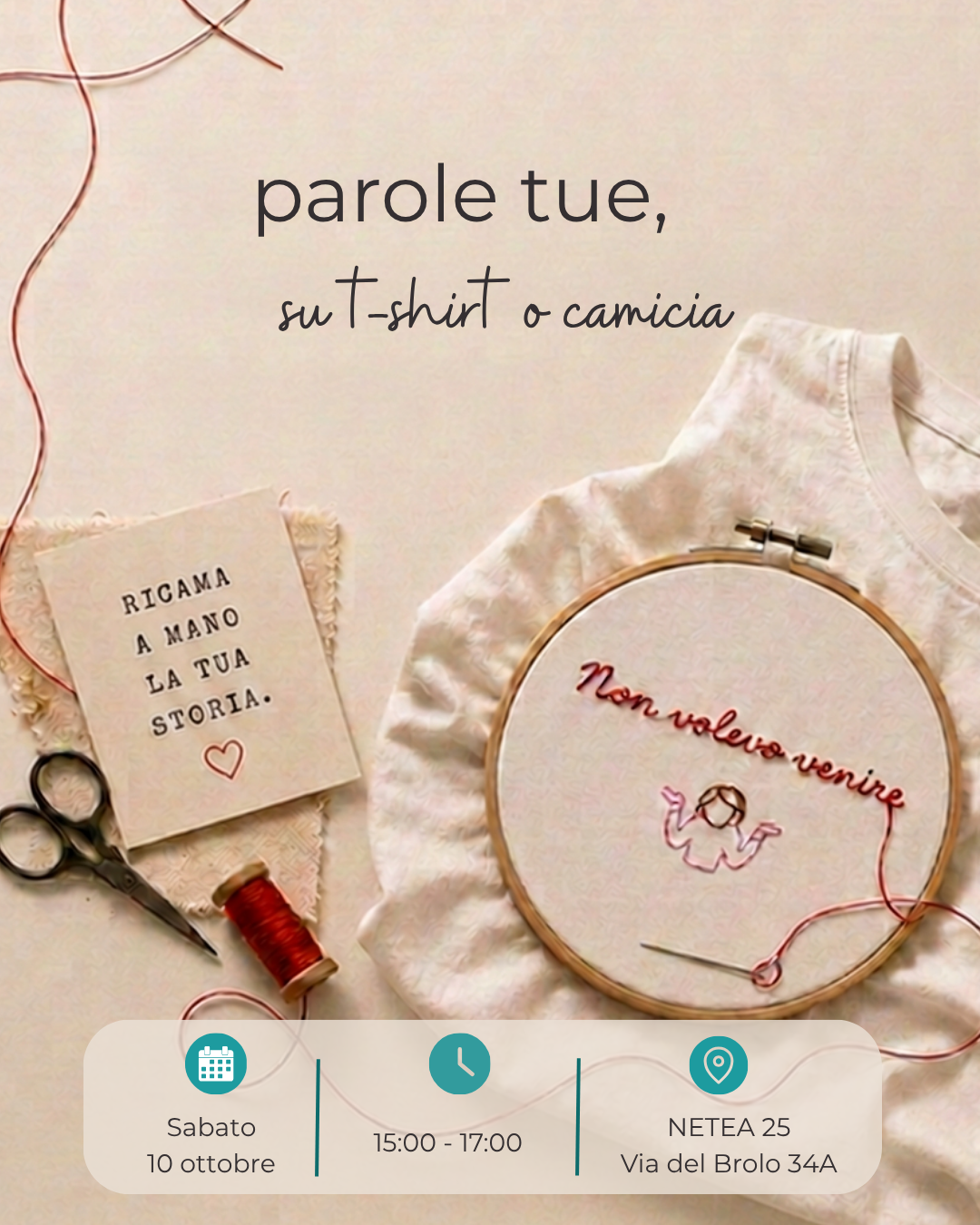 RICAMA IL TUO STILE (T-SHIRT, CAMICIA)